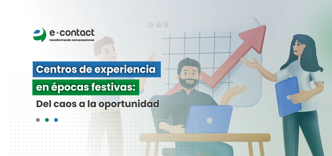 Equipo de CX gestionando alto volumen de consultas con apoyo de IA en fechas festivas